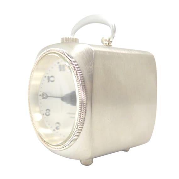 KEYFORD キーフォード GRAB TABLE WATCH 置き時計 シルバー K14-010