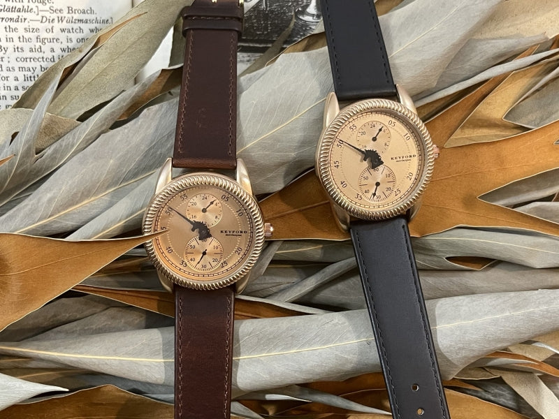 KEYFORD 腕時計 一角獣モノケロス レギュレーター ブラック レザー