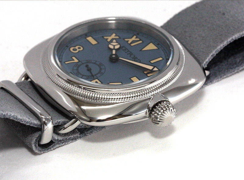 M.R.M.W. (Montre Roroi Militaly Watch/モントルロロイ ミリタリーウォッチ) Cushion watch California dial smoky grey 腕時計 221147