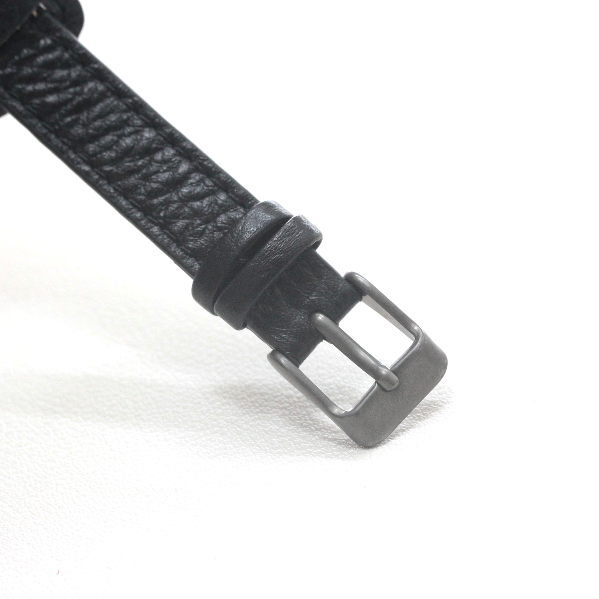 12時方向ベルト 正美堂時計店撮影 モントルロロイ ミリタリーウォッチ Trench Driver's watch ブラック 221166