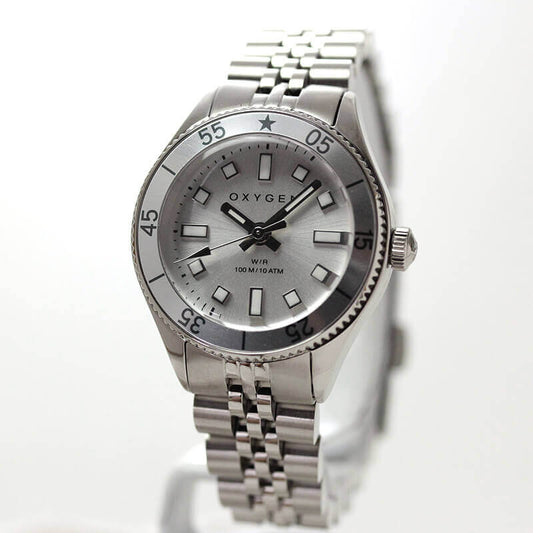オキシゲン(OXYGEN) LEGEND Diver Minii L-DM-ANE-26 女性用 シルバーカラー腕時計