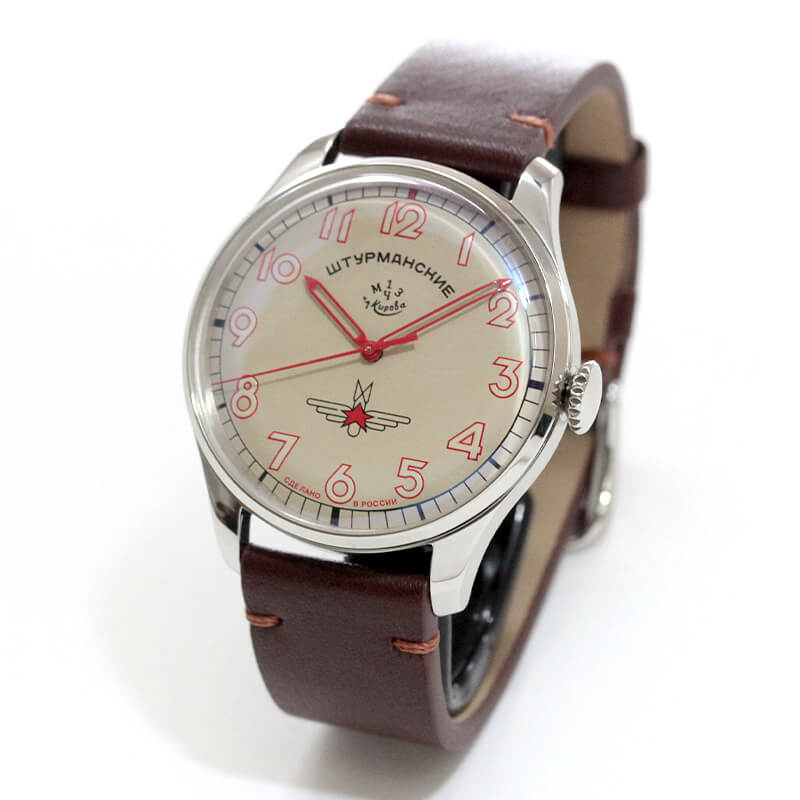 STURMANSKIE Gagarin Anniversary Model 2416-3905149 Red Hand Model Wristwatch 