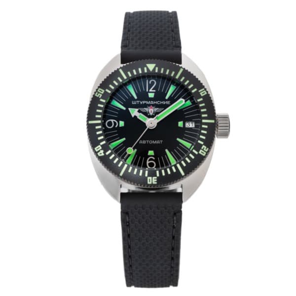 STURMANSKIE（シュトゥルマンスキー） AMPHIBIA（アンフィービア） 自動巻き フローレッセンスグリーン 腕時計 2416-7771302