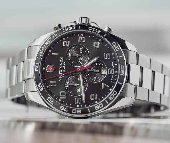 ビクトリノックススイスアーミー/FieldForce Classic Chrono クラシッククロノ 241899 ブラック 腕時計