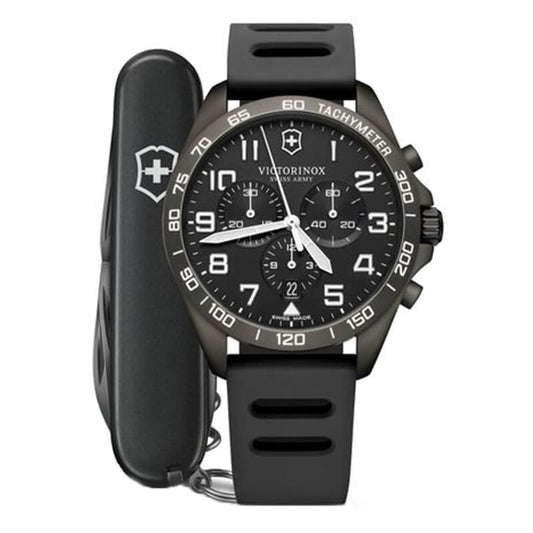 ビクトリノックススイスアーミー/FieldForce Sport Chrono スポーツクロノ 241926.1/腕時計 ブラックエディション