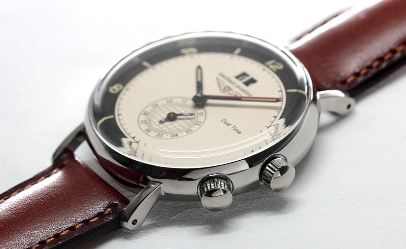 バウハウス（BAUHAUS）AVIATION　クォーツ デュアルタイム 腕時計 2446-2QZ