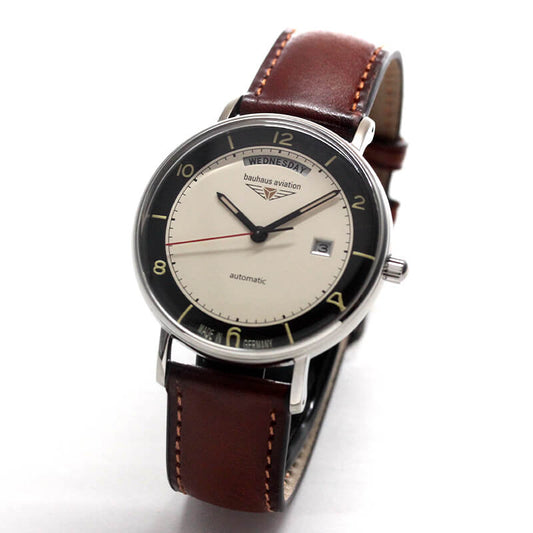 バウハウス（BAUHAUS）AVIATION　自動巻き デイデイト 腕時計 2462-2AT