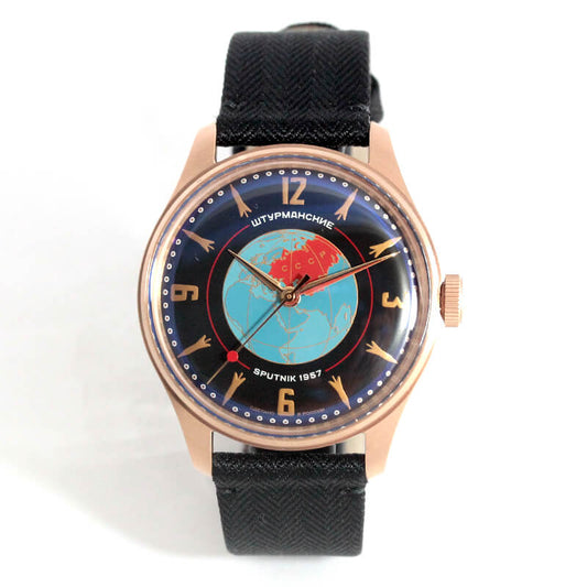 STURMANSKIE（シュトゥルマンスキー） HERITAGE SPUTNIK（ヘリテージ スプートニク）手巻き式 世界限定2000本 2609/3739434CL ブラック 腕時計