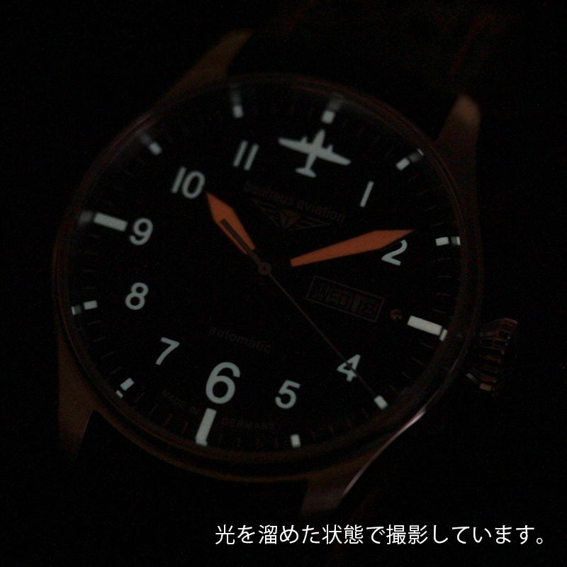 バウハウス（BAUHAUS）AVIATION　自動巻き デイデイト 腕時計 2766-5AT