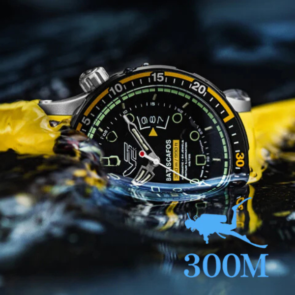 自動巻き 全身レインボーカラー 300M防水 ダイバーウオッチ インビクタ 