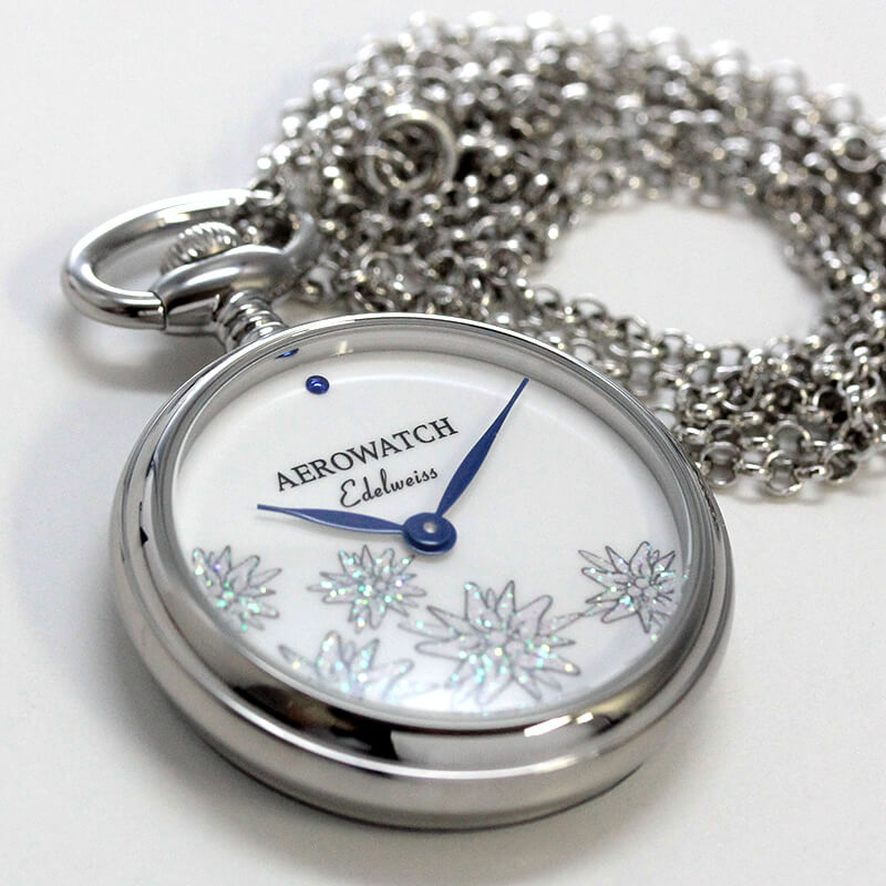 AERO(アエロ) ペンダントウォッチ Edelweiss/エーデルワイス 32825PD04・32825JA04/ペア懐中時計