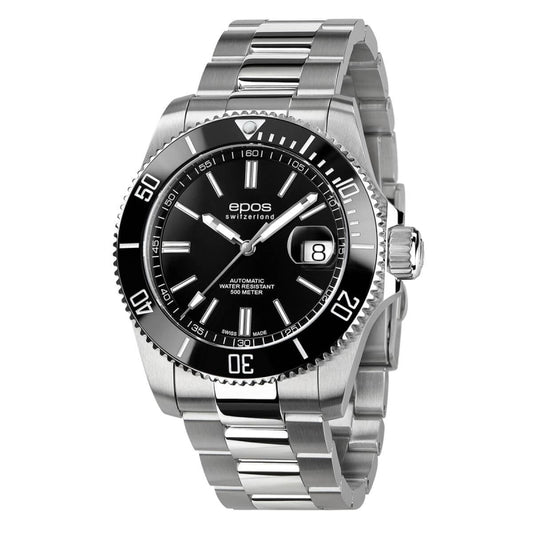 EPOS(エポス)/3504 Diver/ダイバーズウォッチ/3504BK ブラック 腕時計 