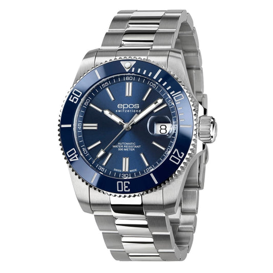 EPOS(エポス)/3504 Diver/ダイバーズウォッチ/3504BL ブルー 腕時計 