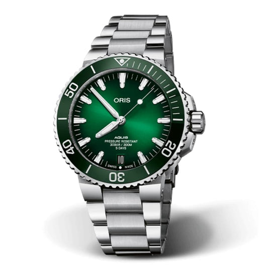 オリス/Oris/ダイビング/AQUIS(アクイス)/キャリバー400/ダイバーズウォッチ 400 7763 4157-07 8 24 09PEB 43.5mm径 グリーン 腕時計
