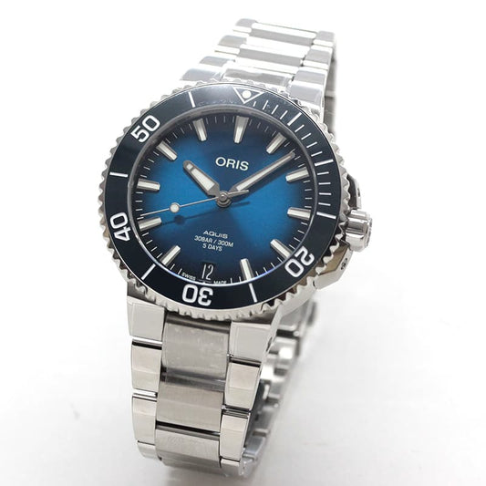 オリス/Oris/ダイビング/AQUIS(アクイス)/キャリバー400/ダイバーズウォッチ 400 7769 4135-0782209PEB 41.5mm径 ブルー 腕時計