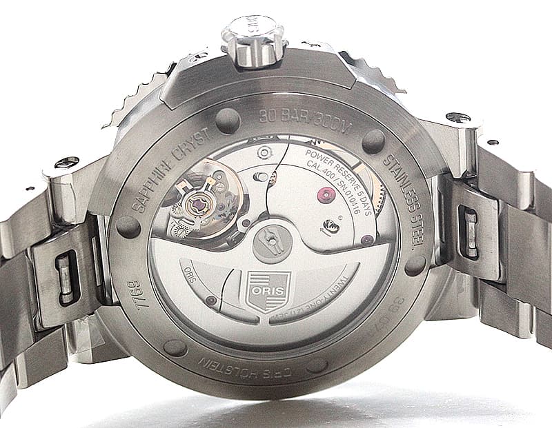 オリス/Oris/ダイビング/AQUIS(アクイス)/キャリバー400/ダイバーズウォッチ 400 7769 4157-0782209PEB 41.5mm径 グリーン 腕時計