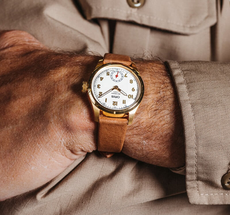 オリス（ORIS) ビッグクラウン/ウィングス オブ ホープ リミテッドエディション 18Kゴールドケース/401 7782 6081-Set 腕時計