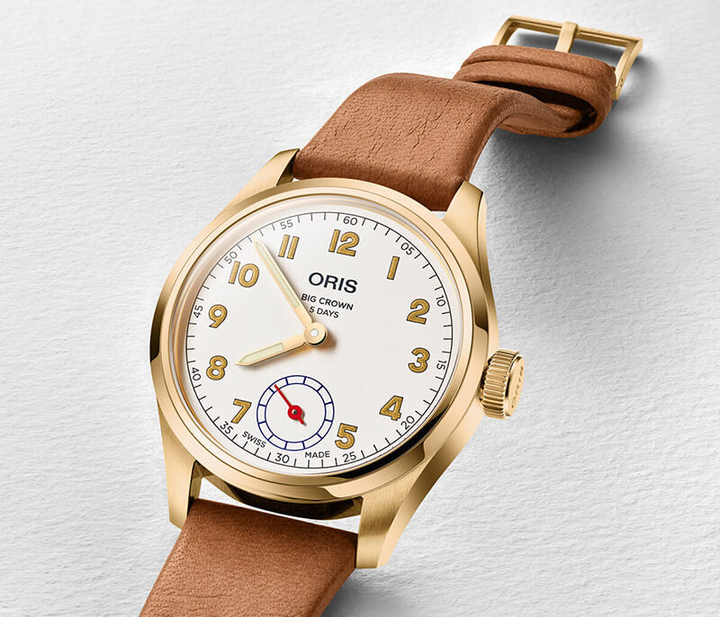 オリス（ORIS) ビッグクラウン/ウィングス オブ ホープ リミテッドエディション 18Kゴールドケース/401 7782 6081-Set 腕時計