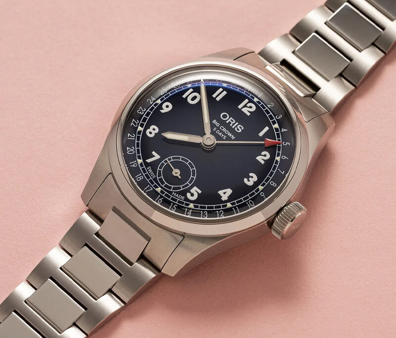 オリス（ORIS) ビッグクラウンポインターデイト キャリバー403 38mm 腕時計 403 7776 4065-07 8 19 06 （ネイビー）