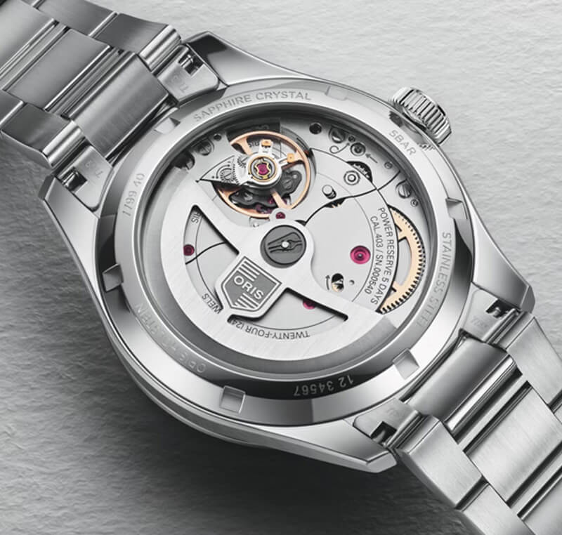 うらら　オスカリート　サイズ3 オリス（ORIS) ビッグクラウンポインターデイト キャリバー403