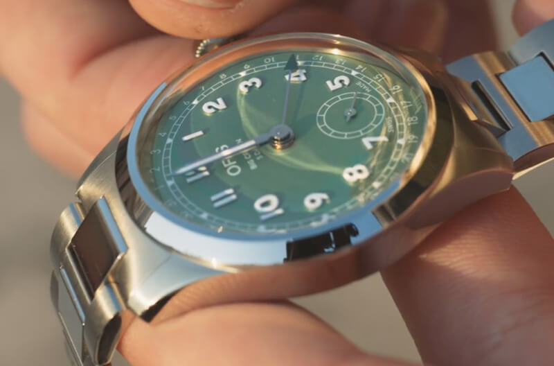オリス（ORIS) ビッグクラウンポインターデイト キャリバー403 40mm 腕時計 403 7799 4067-07 8 20 06 （グリーン/メタルブレスレット）
