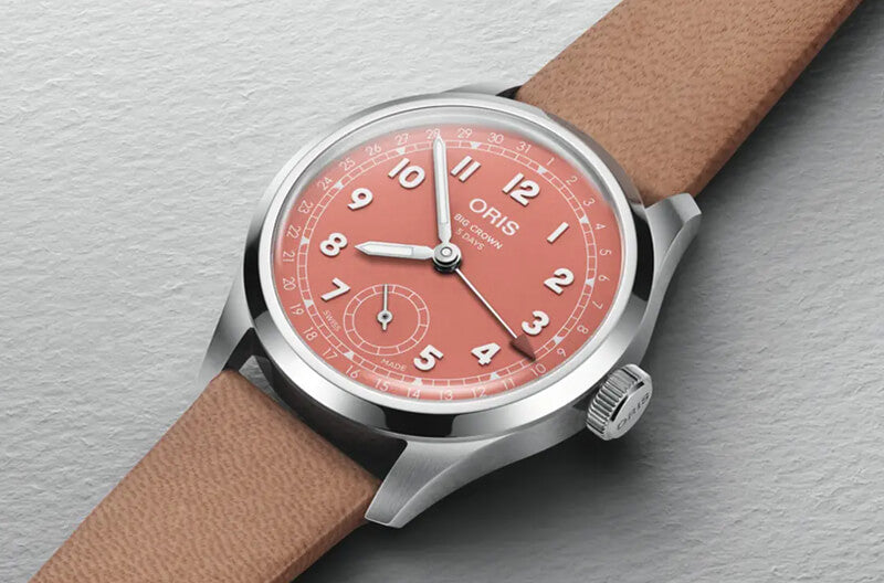 オリス（ORIS) ビッグクラウンポインターデイト キャリバー403 40mm 腕時計 403 7799 4068-07 6 20 11FC （テラコッタ/レザーストラップ）