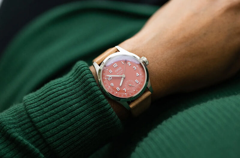 オリス（ORIS) ビッグクラウンポインターデイト キャリバー403 40mm 腕時計 403 7799 4068-07 6 20 11FC （テラコッタ/レザーストラップ）