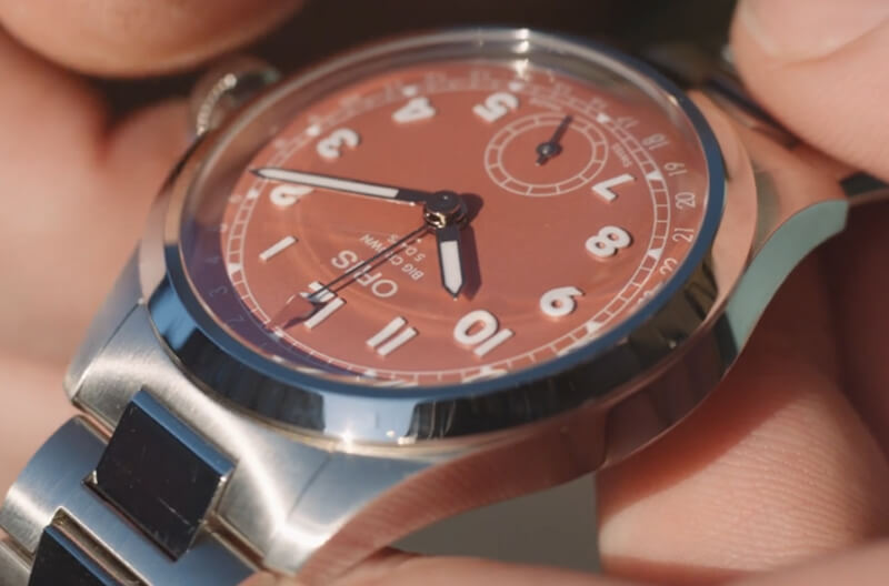 オリス（ORIS) ビッグクラウンポインターデイト キャリバー403 40mm 腕時計 403 7799 4068-07 8 20 06 （テラコッタ/メタルブレスレット）