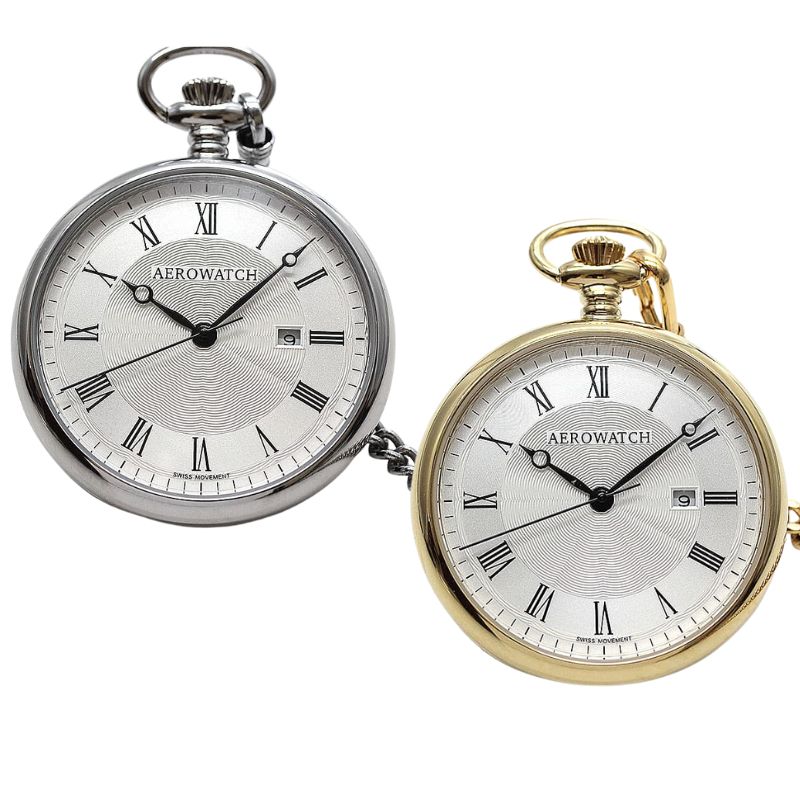 アエロ（AERO）クォーツ式/懐中時計 45828PD01・45828JA01/ペア懐中時計