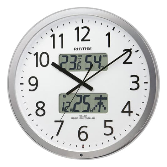 RHYTHM リズム 電波 掛け時計 プログラムカレンダー403SR 4FN403SR19　38cm