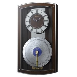 RHYTHM リズム ディスクオルゴール付き電波掛け時計 プライムオルガニートN 4MN531HG06