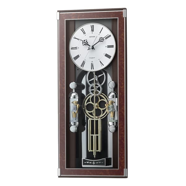 RHYTHM Radio-Controlled Karakuri Wall Clock, Sofiale Primo, 4MN535SR23 