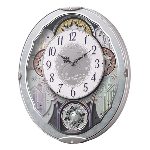 RHYTHM リズム SmallWorld 電波 からくり 掛け時計 スモールワールドビスト 4MN537RH04