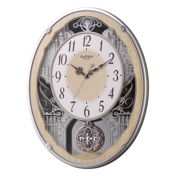 RHYTHM リズム SmallWorld 電波 アミュージング 掛け時計 スモールワールドクラッセ 4MN538RH23