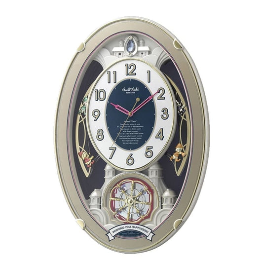 RHYTHM リズム  SmallWorld 電波 アミュージング 掛け時計 スモールワールドウィッシュ【4MN544RH18】