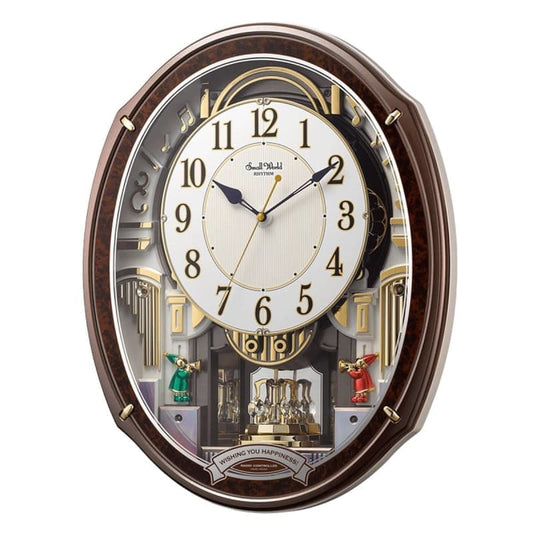 RHYTHM リズム SmallWorld 電波からくり掛け時計 スモールワールドアルディ【4MN545RH23】