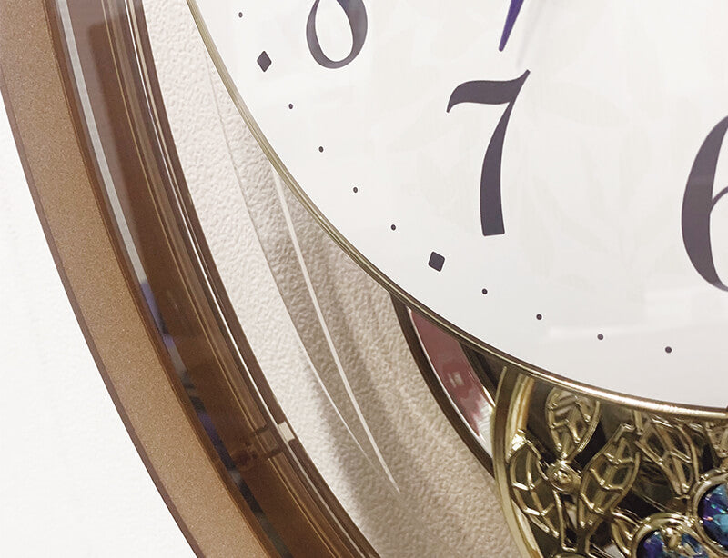 RHYTHM リズム SmallWorld 電波からくり掛け時計 スモールワールド