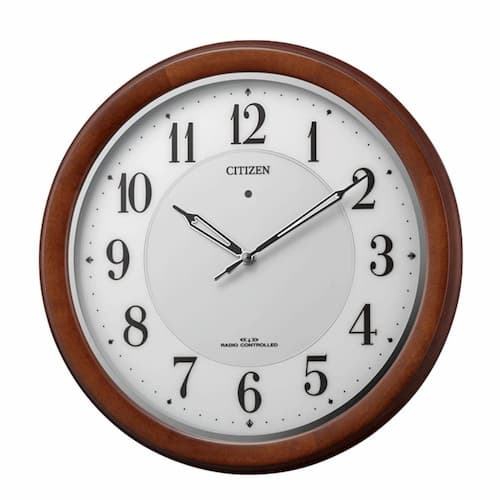 CITIZEN シチズン 木枠 ソーラー電波掛け時計【4MY852-006】