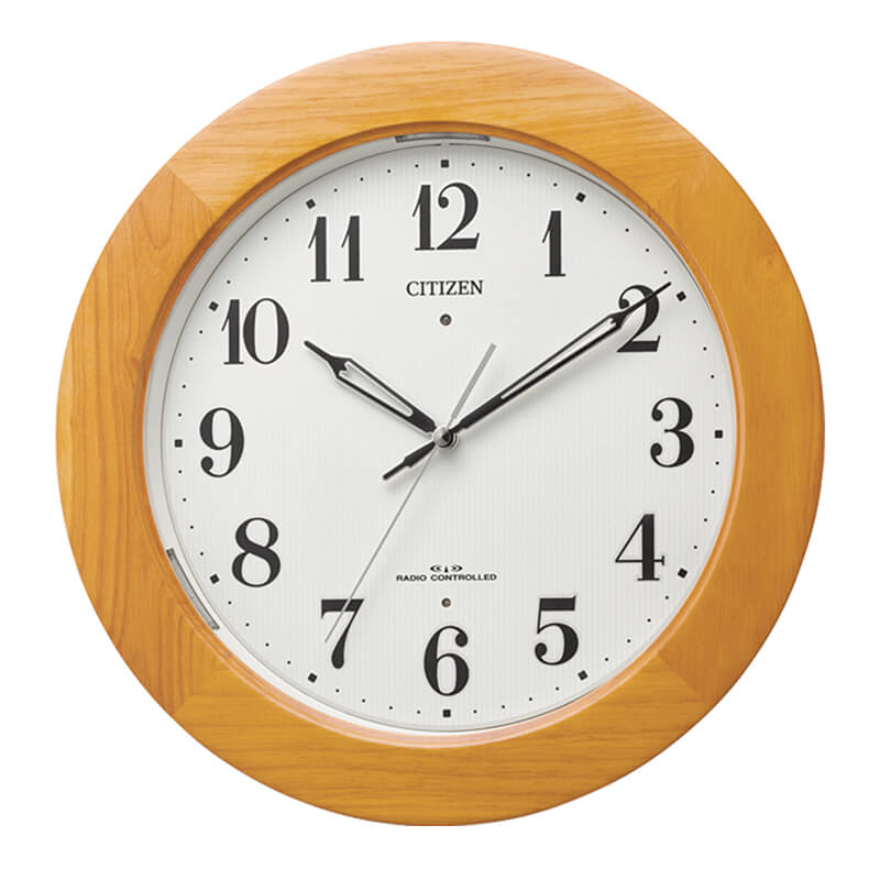 CITIZEN シチズン 夜光 電波掛け時計【4MYA35-007】