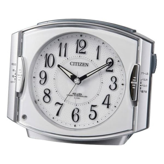 CITIZEN シチズン 夜光 電波 目覚まし時計 ネムリーナR411 4RK411019