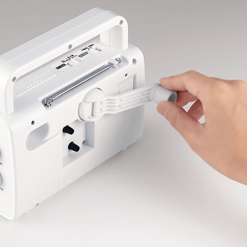 CITIZEN シチズン 防災クロック 目覚まし時計 ラジオ付き スマートフォン充電 4RQ002-003