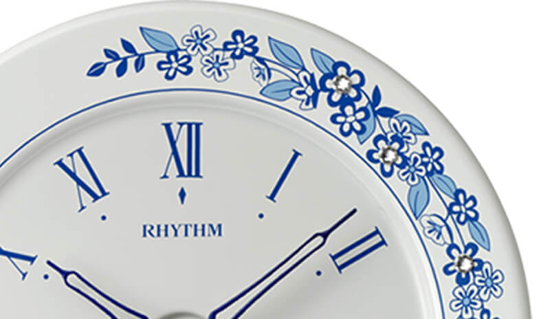 RHYTHM/リズム　有田焼置き時計 アマービレR802【4SG802SR04】