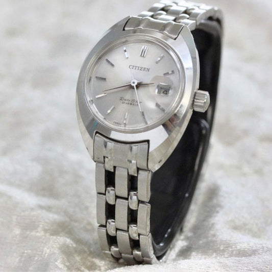 【純正BOX付】CITIZEN 自動巻き シチズン レディース 21石 OH済 1960年代 デイトカレンダー
