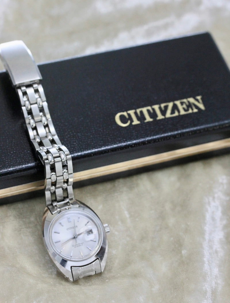純正BOX付】CITIZEN 自動巻き シチズン レディース 21石 OH済