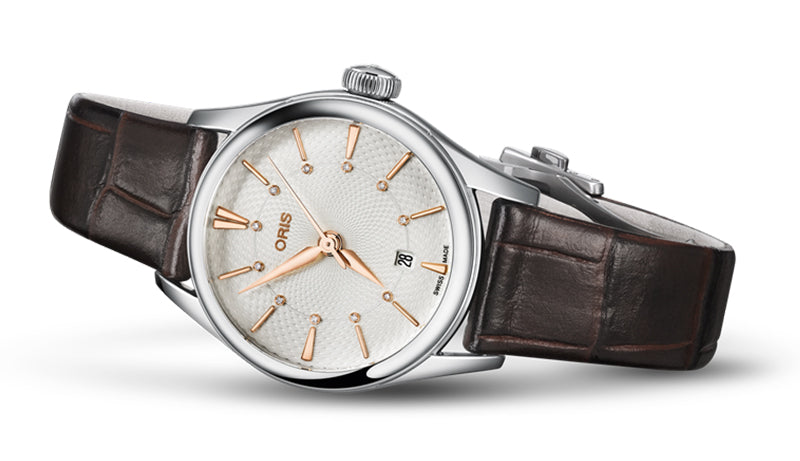 オリス（ORIS)アートリエ デイト ダイヤモンド/レディース/レザーベルト/ 561 7722 4031-07 5 14 65FC 腕時計