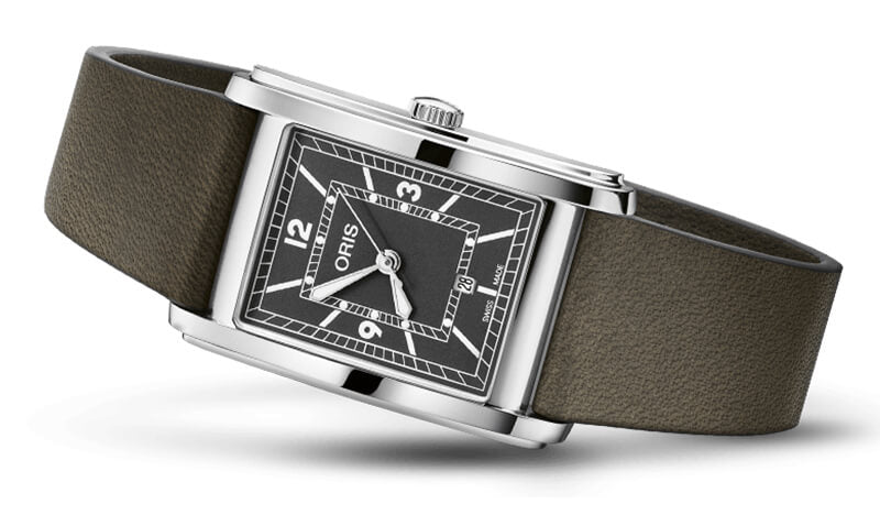ORIS(オリス) Rectangular(レクタンギュラー)デイト/腕時計 ダークグリーン 561 7783 4063-07 5 19 16