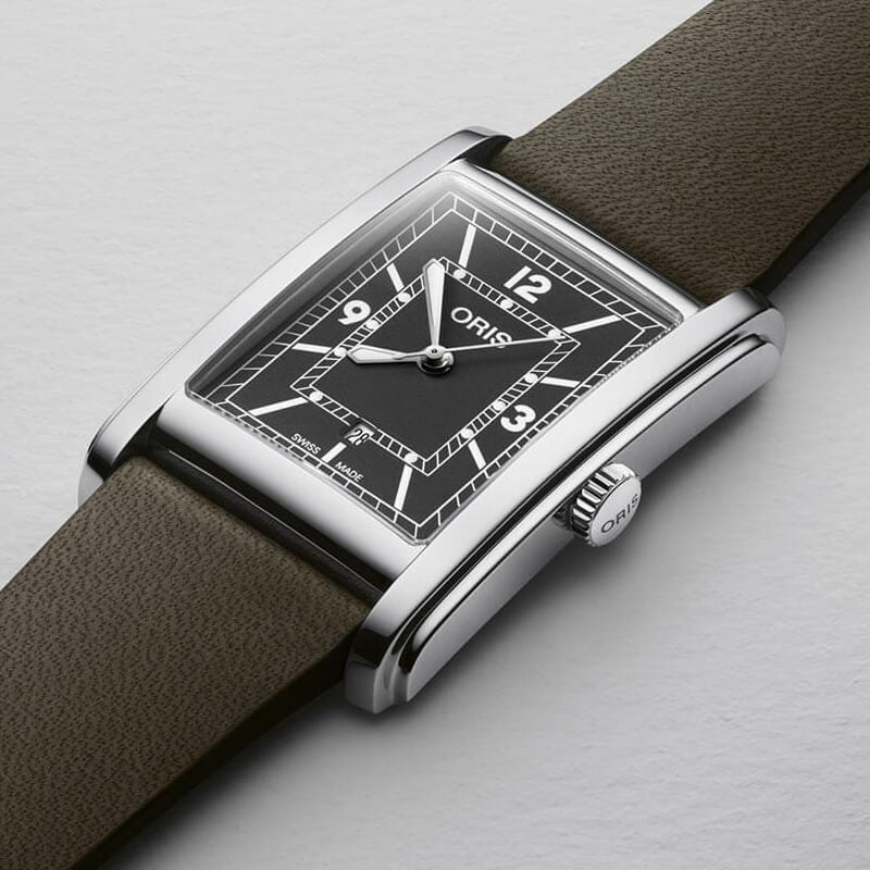 ORIS(オリス) Rectangular(レクタンギュラー)デイト/腕時計 ダークグリーン 561 7783 4063-07 5 19 16
