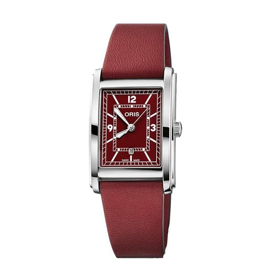 ORIS(オリス) Rectangular(レクタンギュラー)デイト/腕時計 ボルドー 561 7783 4068-07 5 19 18