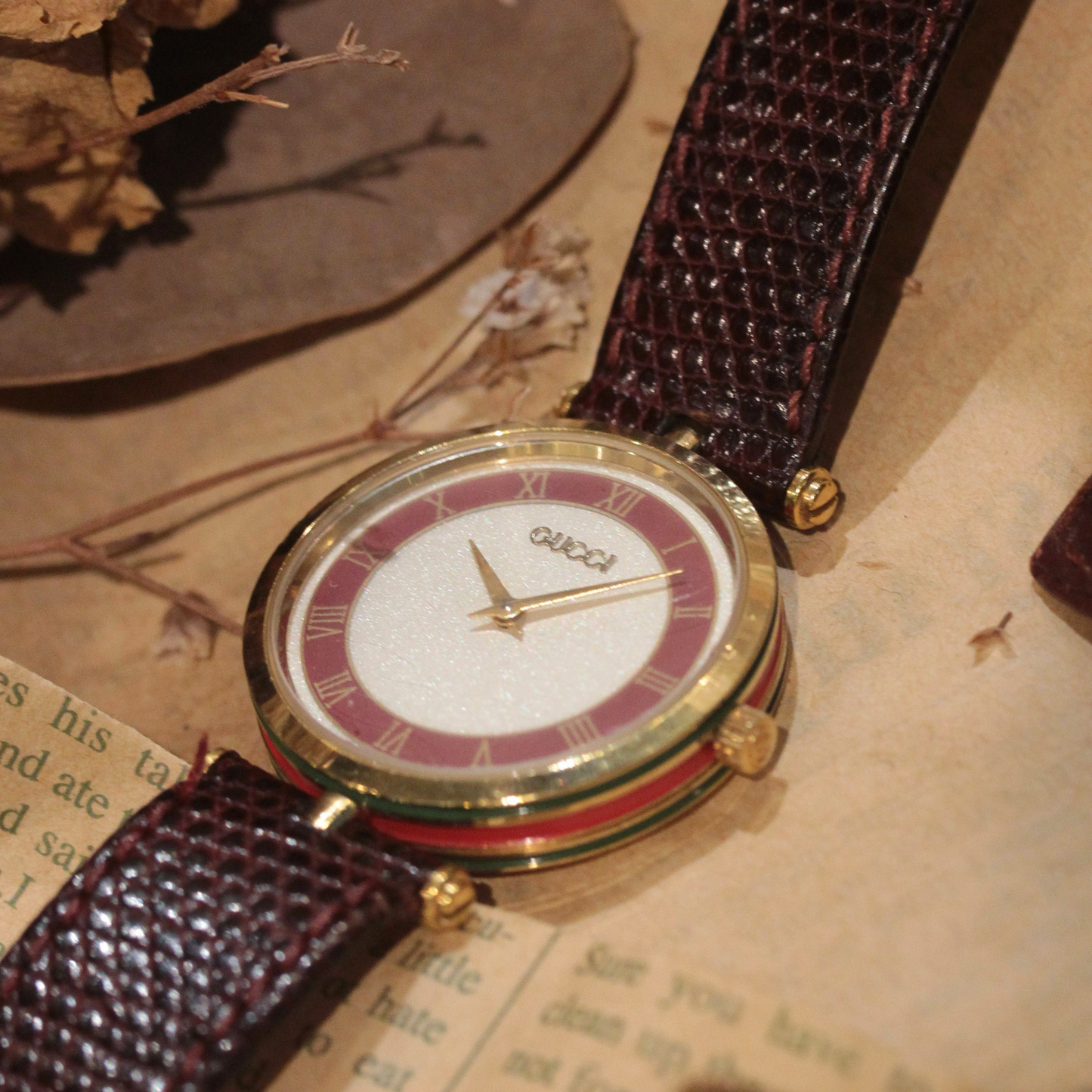 GUCCI / グッチ / 革ベルト / クォーツ(電池)式 / 584-07-gucci