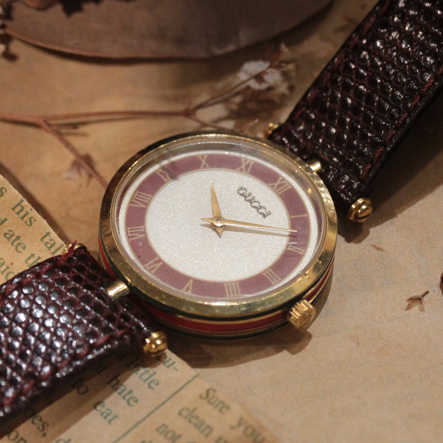 GUCCI / グッチ / 革ベルト / クォーツ(電池)式 / 584-07-gucci